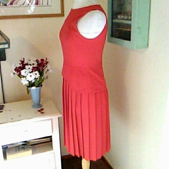 Eliza J Royal Collection Persimmon Pleated Dress - Picture 6 of 11